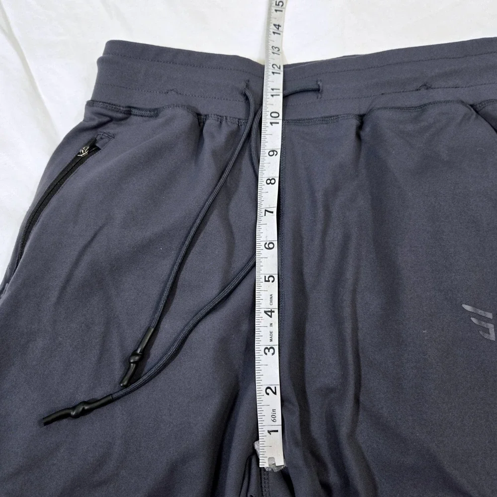 Edge Lifestyle Mens Small Black Technical Stretch Jogger Tapered‎ Gym Pants S